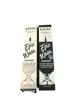 NYX Epic Wear Waterproof Eye & Body Liquid Liner - Black & White